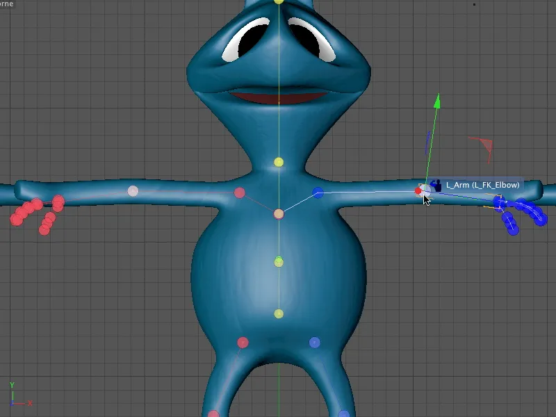 Novo no lançamento 13 - Rigging de um alienígena com um modelo de personagem.