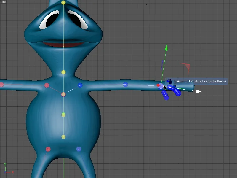 Novidade no lançamento 13 - Rigging de um alienígena com um modelo de personagem