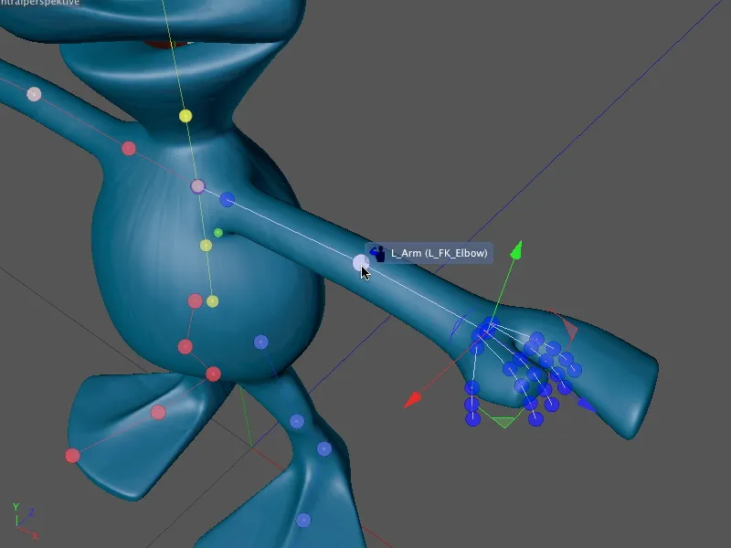 Novo no Release 13 - Rigging de um alienígena com um modelo de personagem.