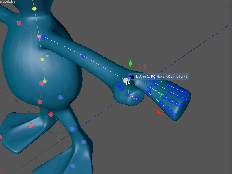 Novo na versão 13 - Rigging de um alienígena com um modelo de personagem.