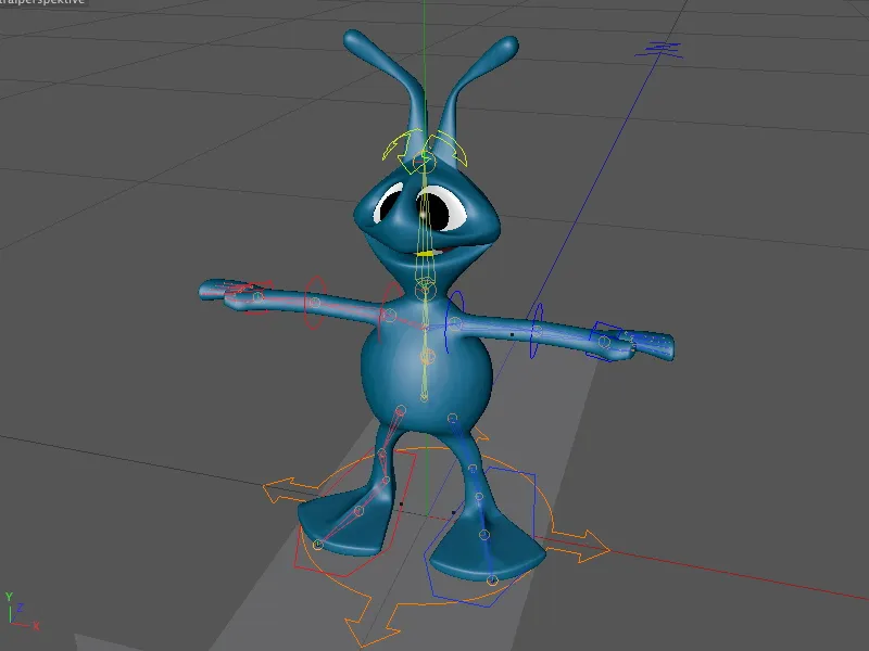 Novo no lançamento 13 - Rigging de um alien com um modelo de personagem