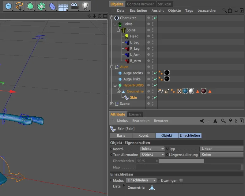 New in Release 13 - Rigging an alien with a character template