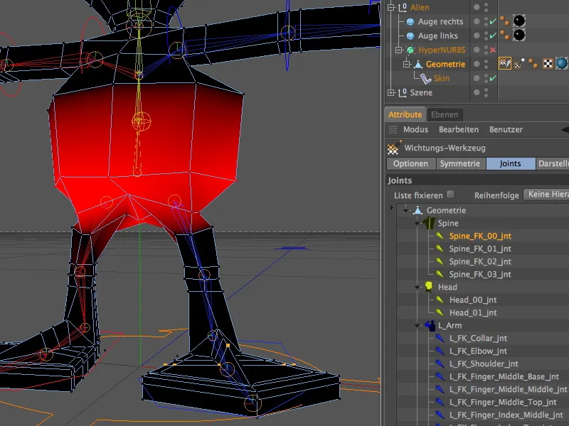 New in Release 13 - Rigging an alien with a character template