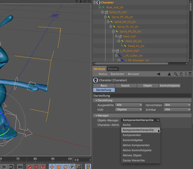 Novinka v verzii 13 - Rigging aliena s predlohou postavy.