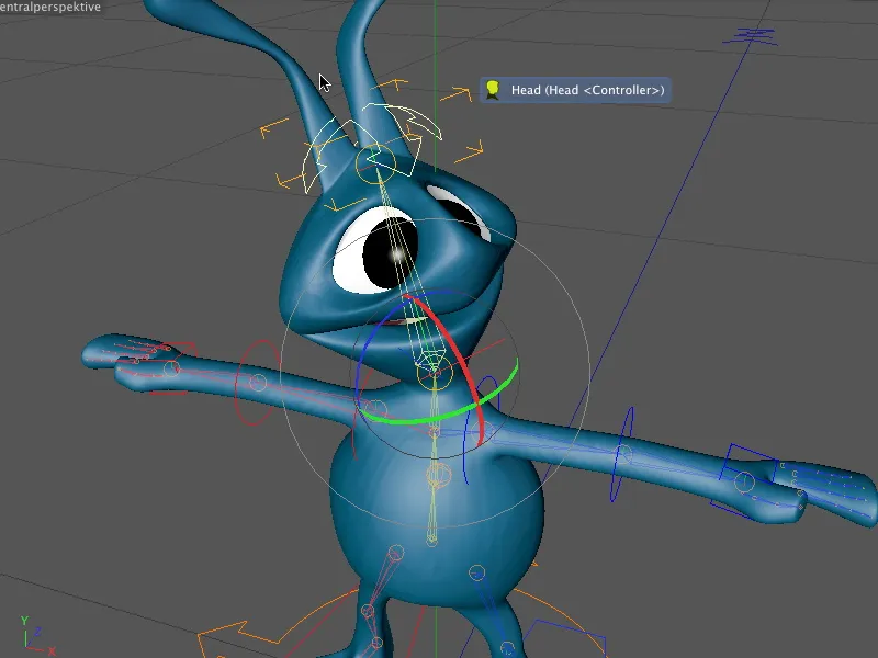 Novo no lançamento 13 - Rigging de um alienígena com um modelo de personagem