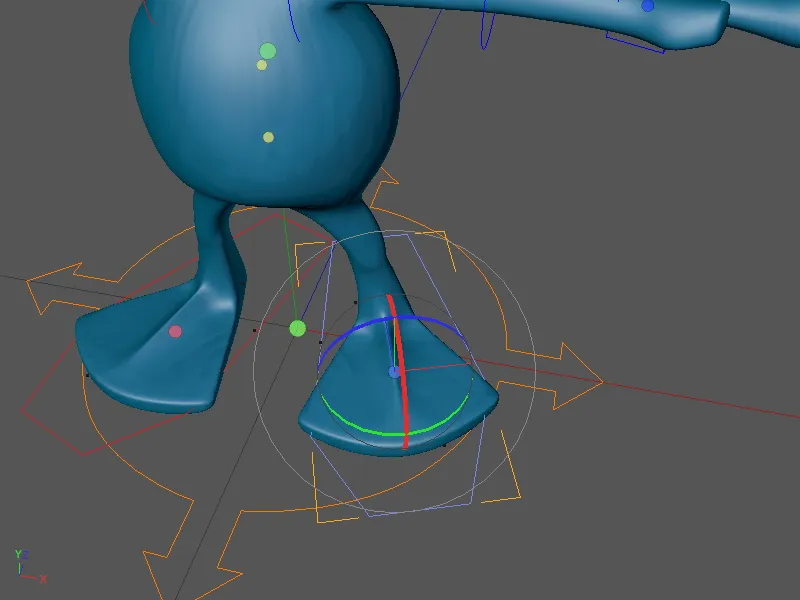 Novo no lançamento 13 - Rigs de um alienígena com um modelo de personagem.