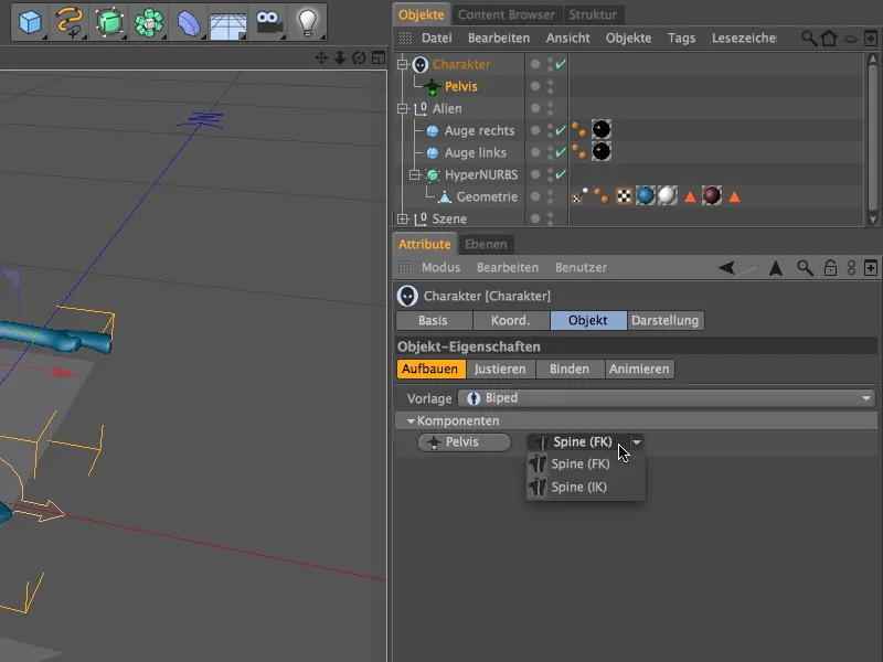 New in Release 13 - Rigging an alien with a character template