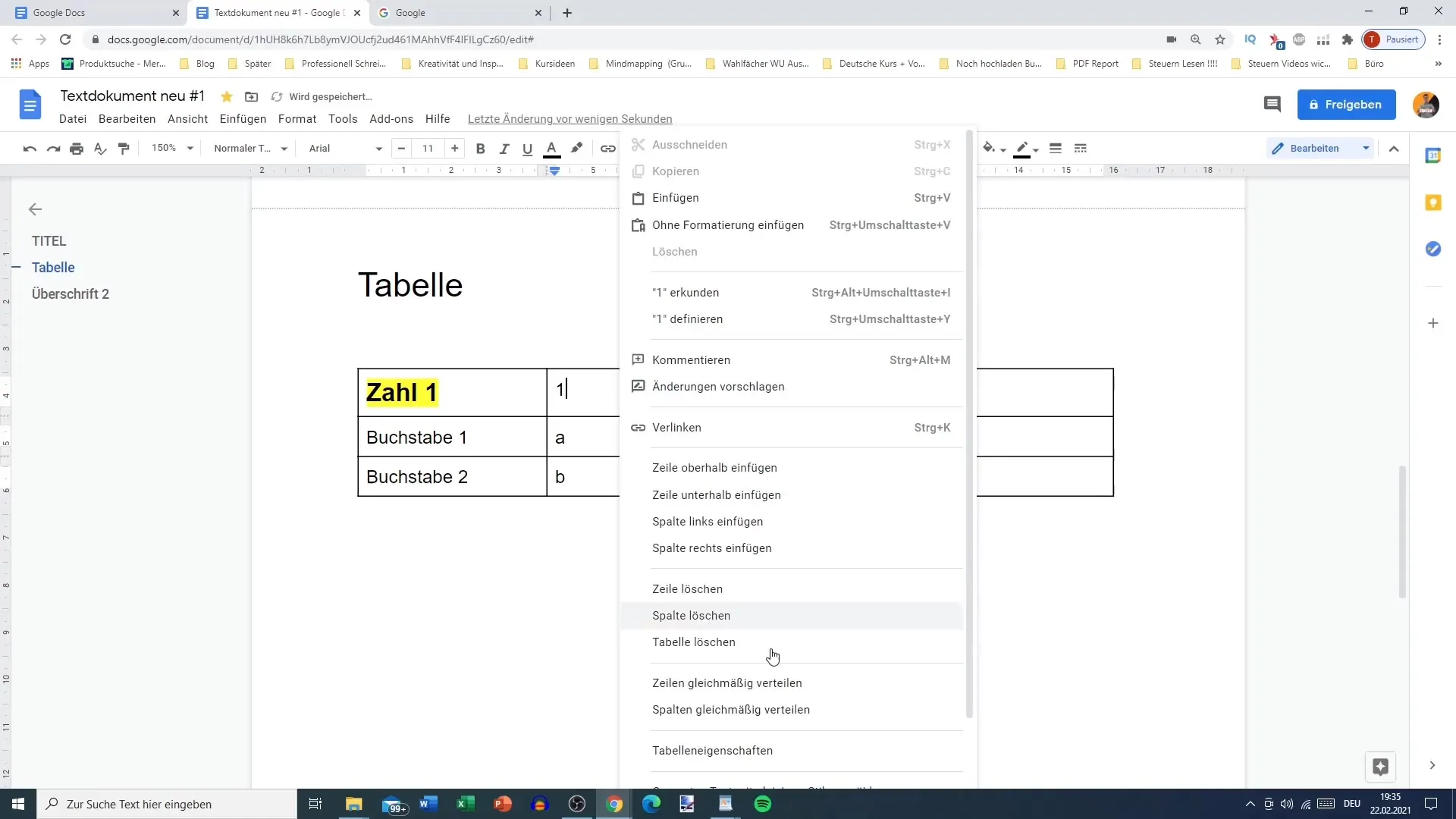 Un guide complet pour insérer des tableaux dans Google Docs