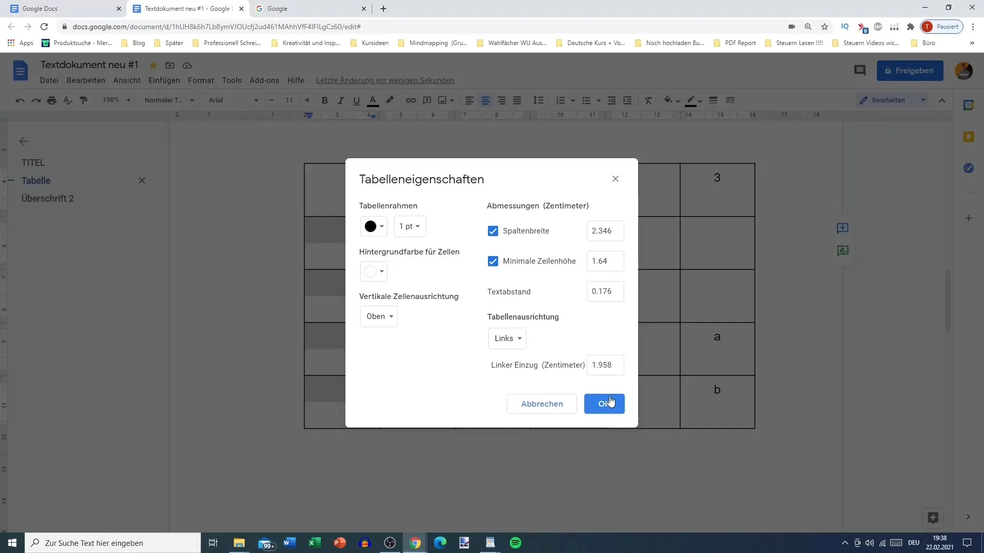 Panduan lengkap tentang cara menyisipkan tabel di Google Docs