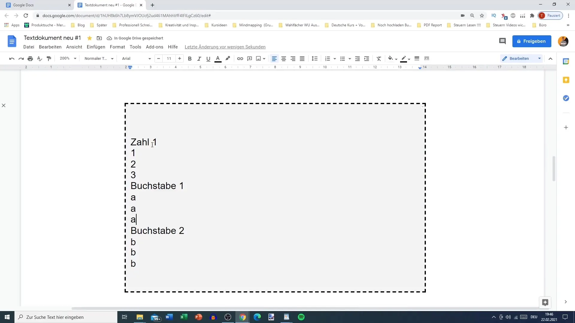 Paramètres de tableau avancés dans Google Docs