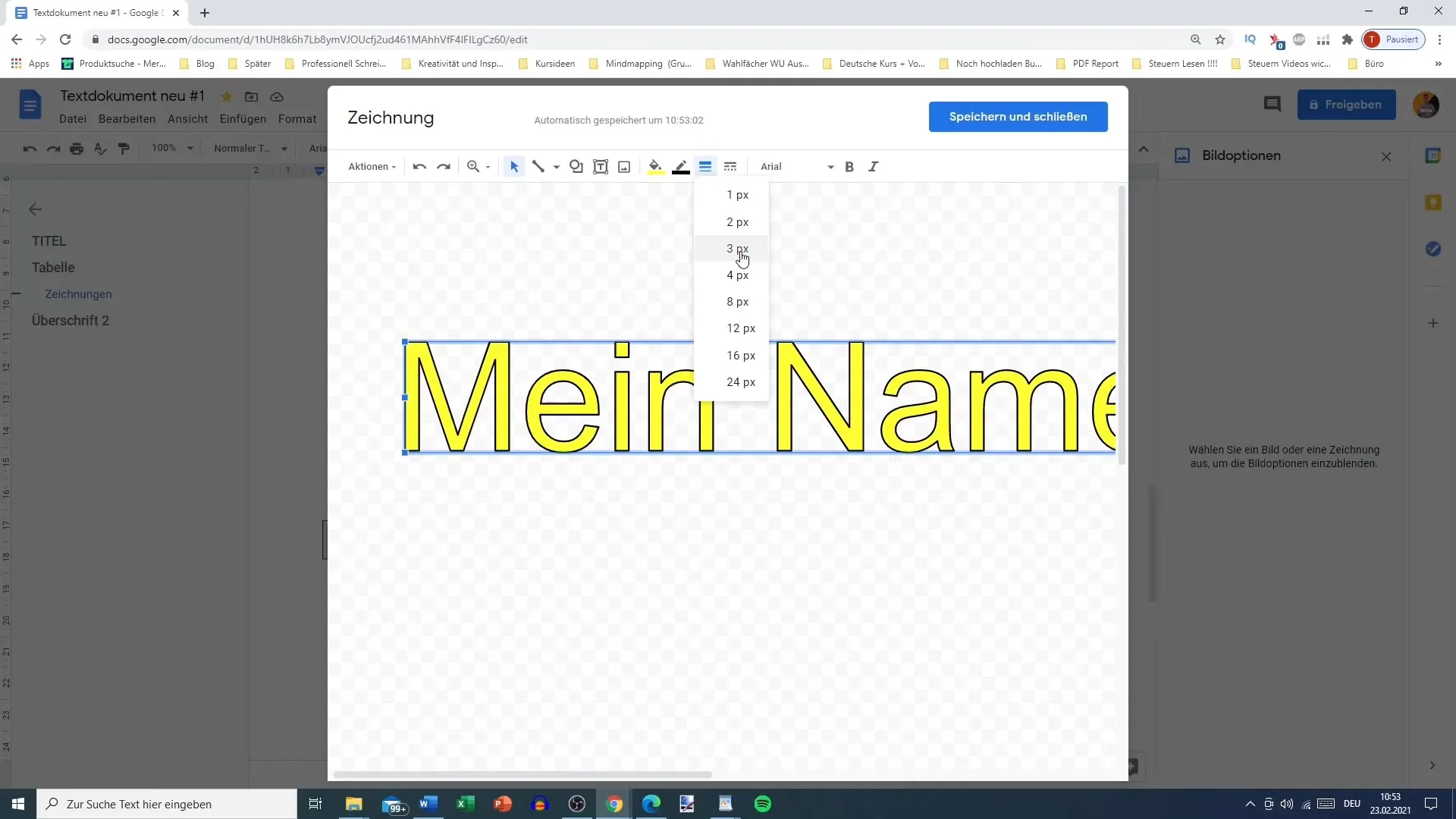 Menata dan mendesain kotak teks di Google Docs