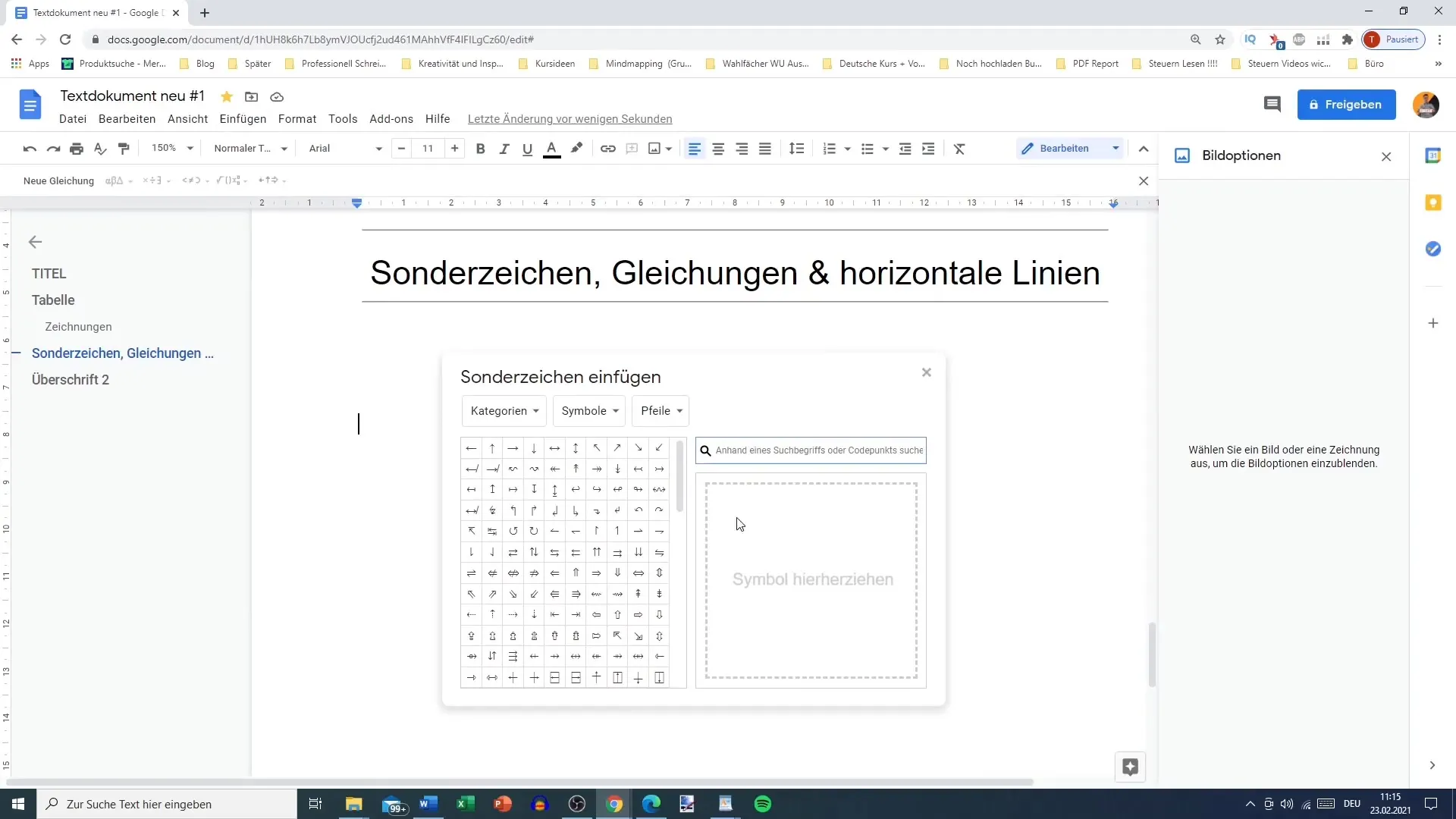 Utiliser simplement Google Docs : caractères spéciaux, équations, lignes