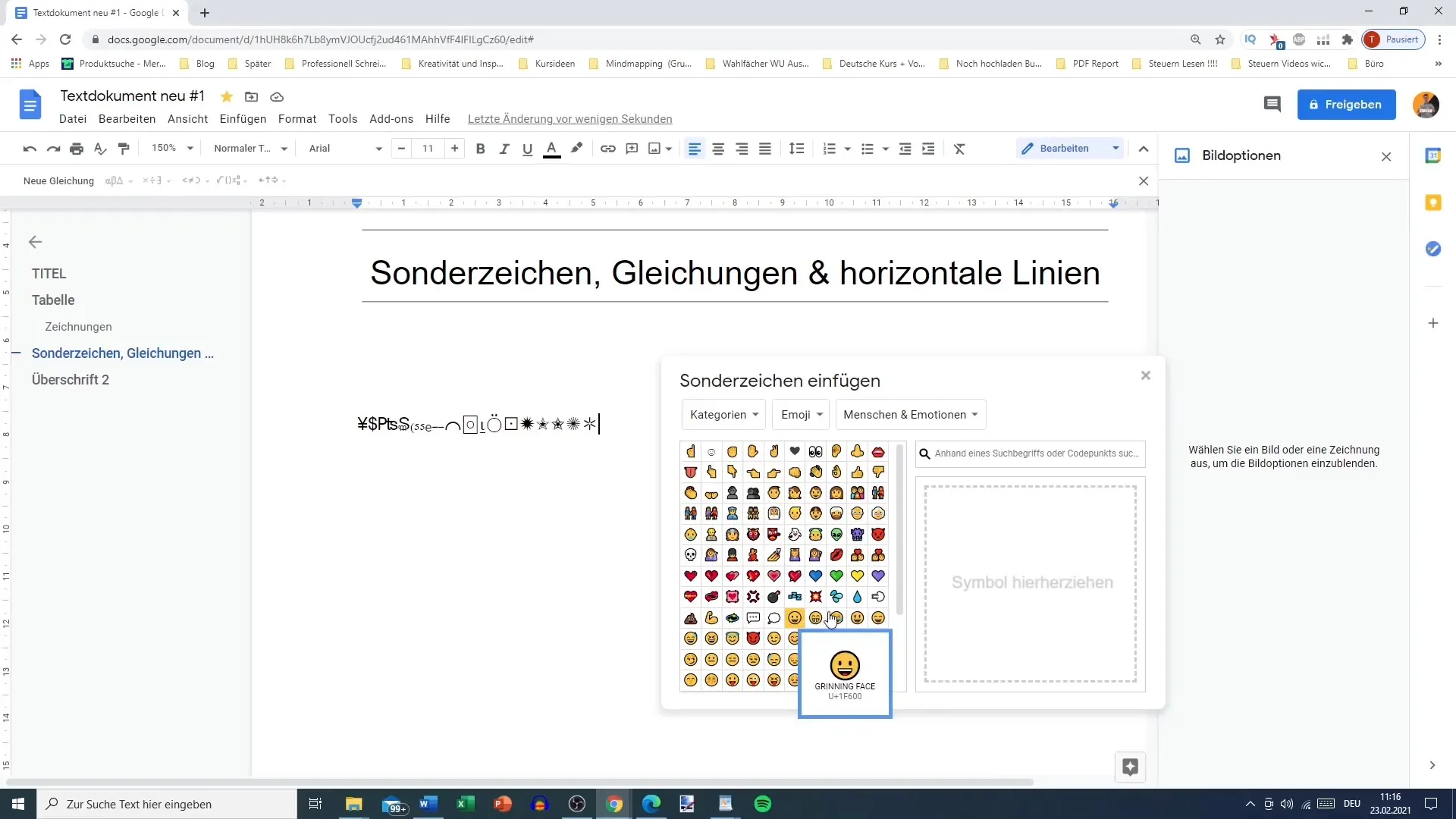 Utiliser Google Docs facilement : caractères spéciaux, équations, lignes