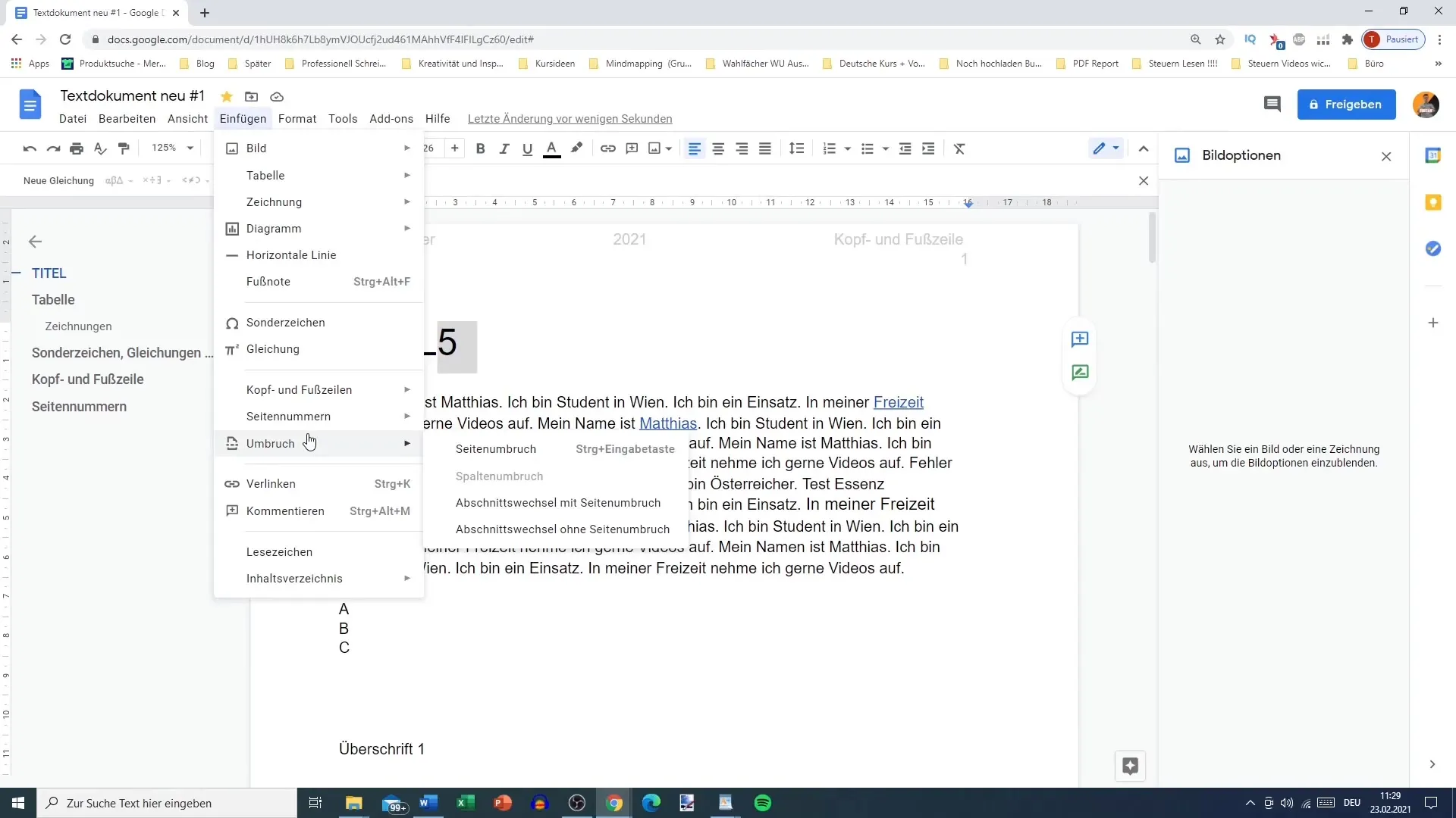 Faciliter la numérotation des pages dans Google Docs