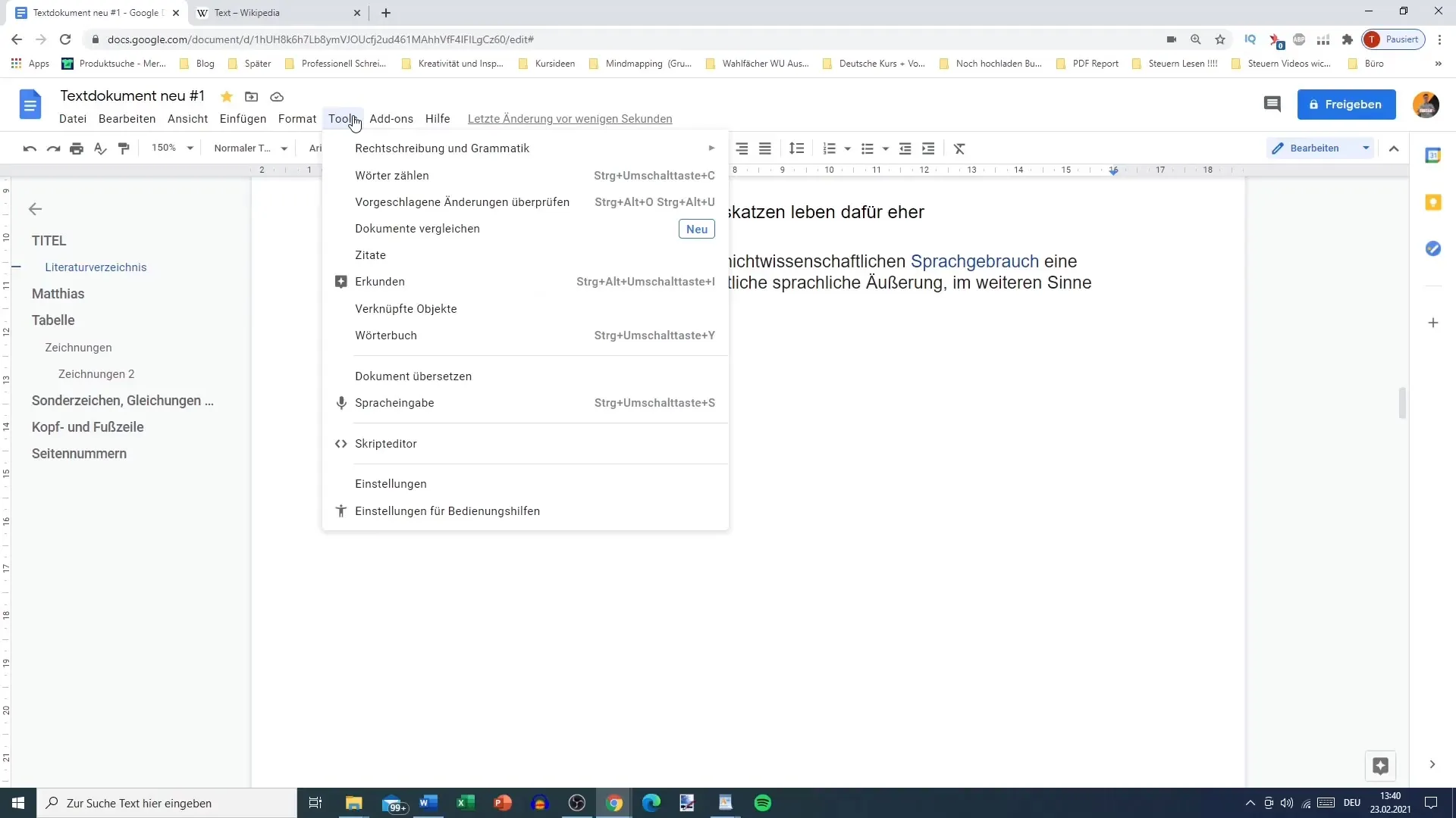 Ordteller i Google Docs for nøyaktig arbeid