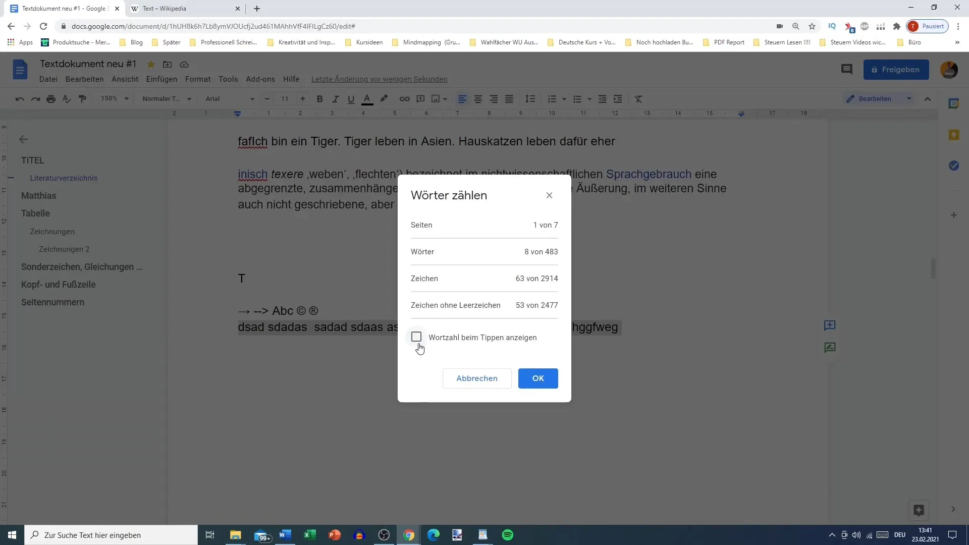 Penghitung kata di Google Docs untuk bekerja dengan lebih tepat