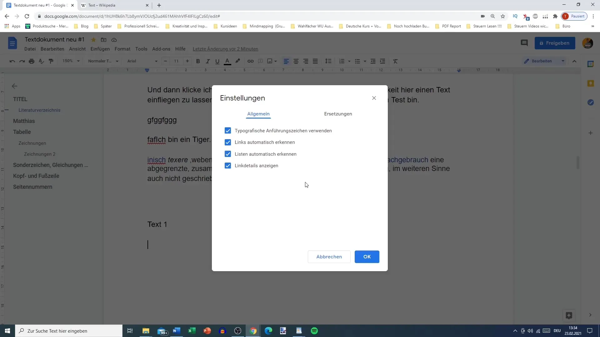 Google Docs: Utiliser les paramètres de manière optimale