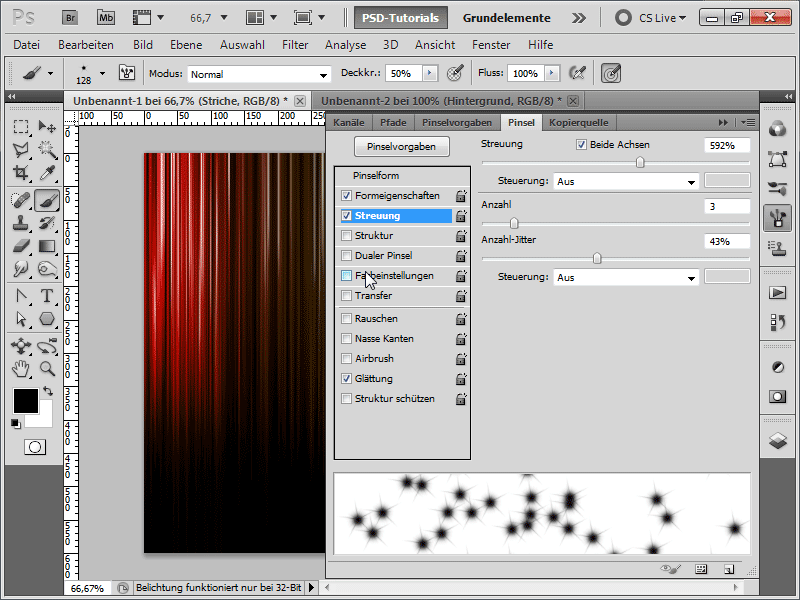 Riscas com estrelas brilhantes + texto com brilho de estrela