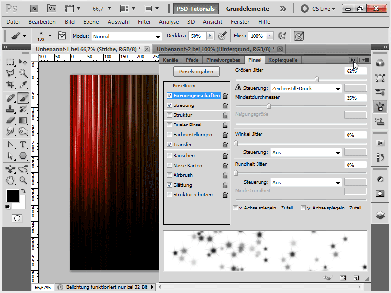 Riscas com estrelas brilhantes + texto com brilho de estrela