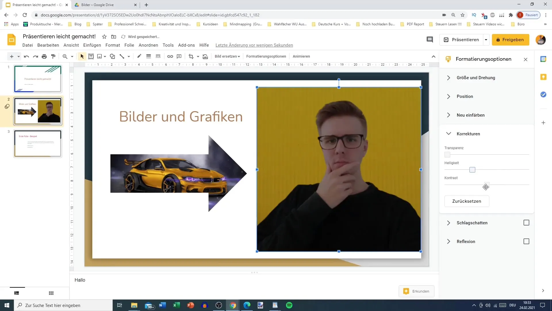 Tips for editing images in Google Slides