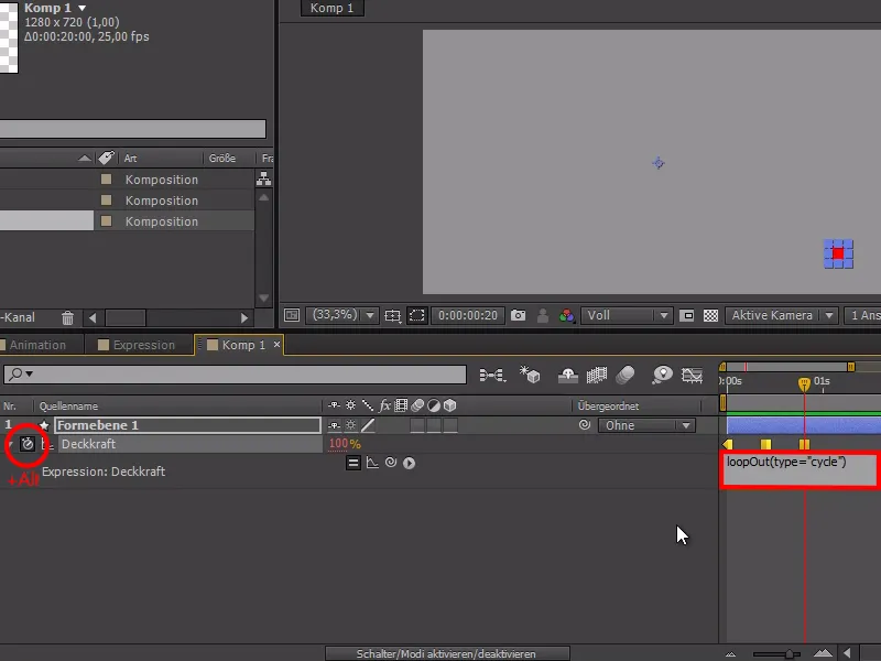 Tips og triks for animasjon i After Effects: Animasjoner loopes.