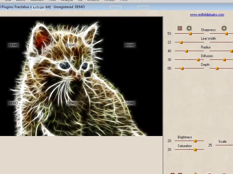 Fractal sphere effect with the help of plug-ins Fractal sphere effect with the help of plug-ins