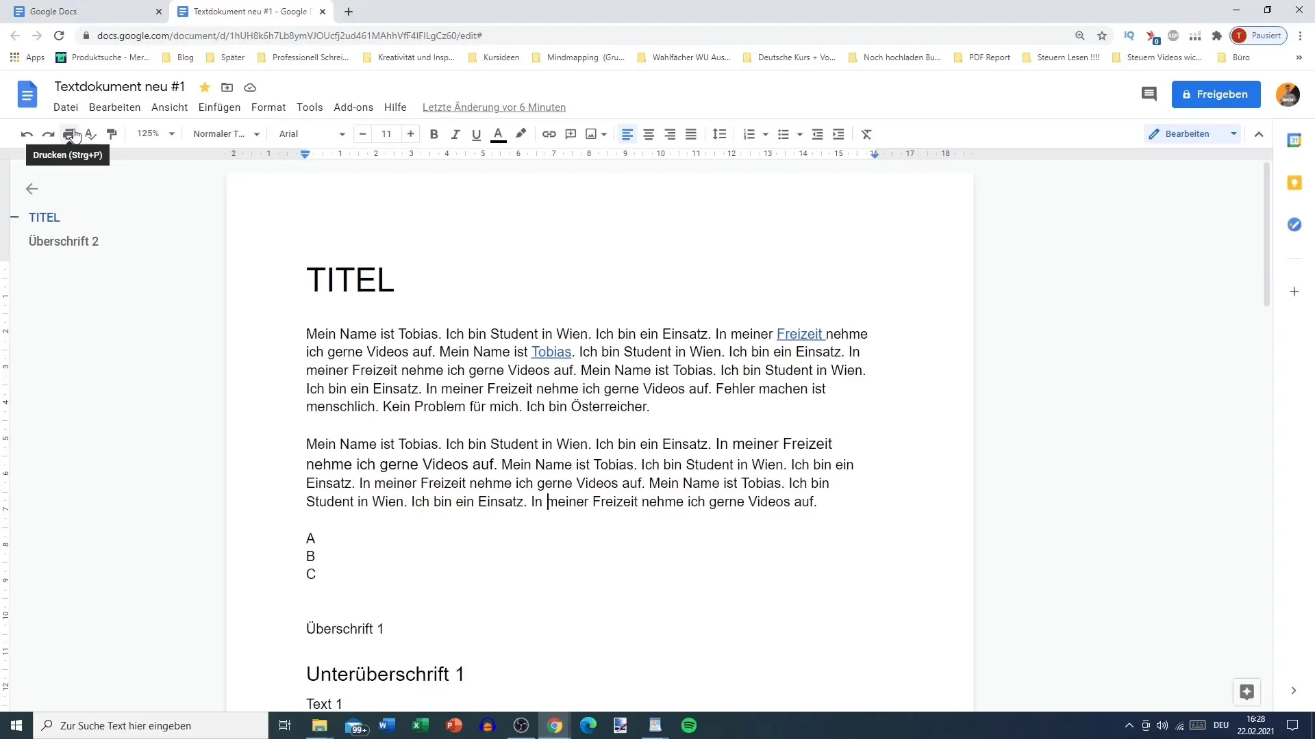 Google Docs: Skriv ut og del dokumenter