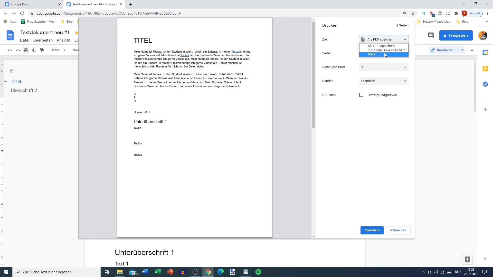 Google Docs: Mencetak dan Berbagi Dokumen