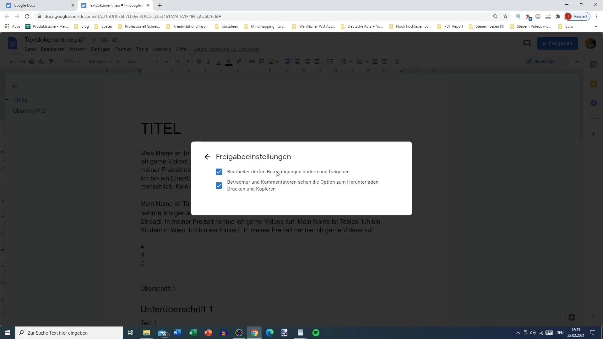 Google Docs: Mencetak dan Berbagi Dokumen