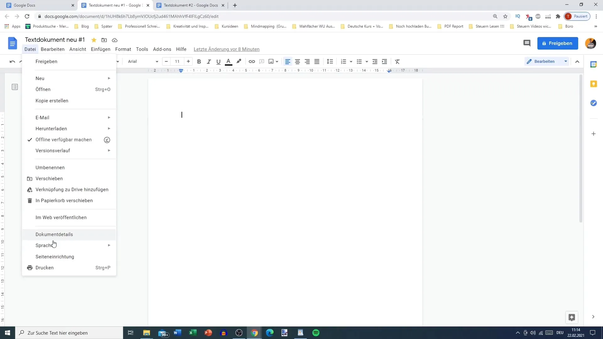 Penataan halaman yang efektif di Google Docs