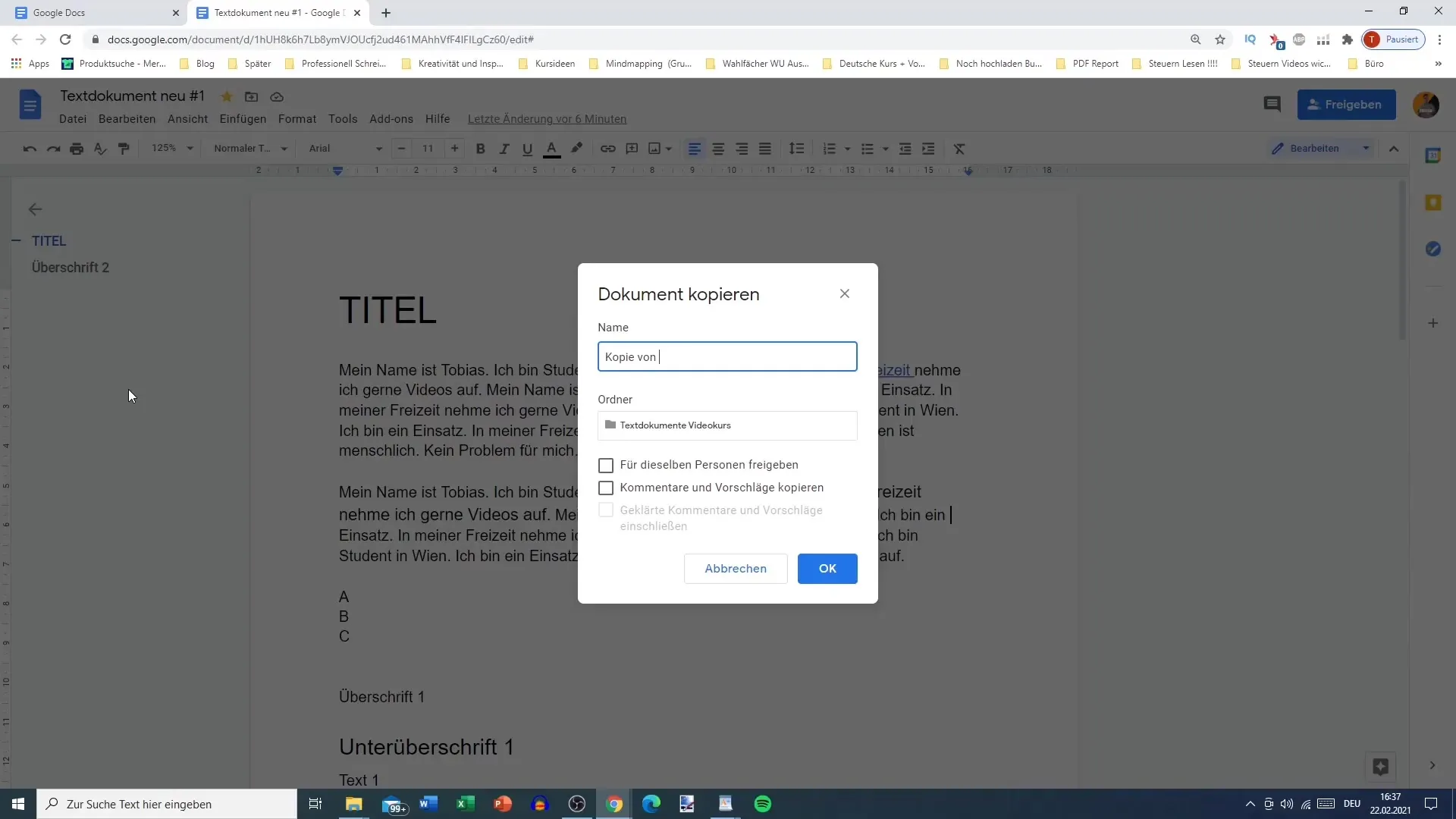 Unduh dan salin dokumen di Google Docs