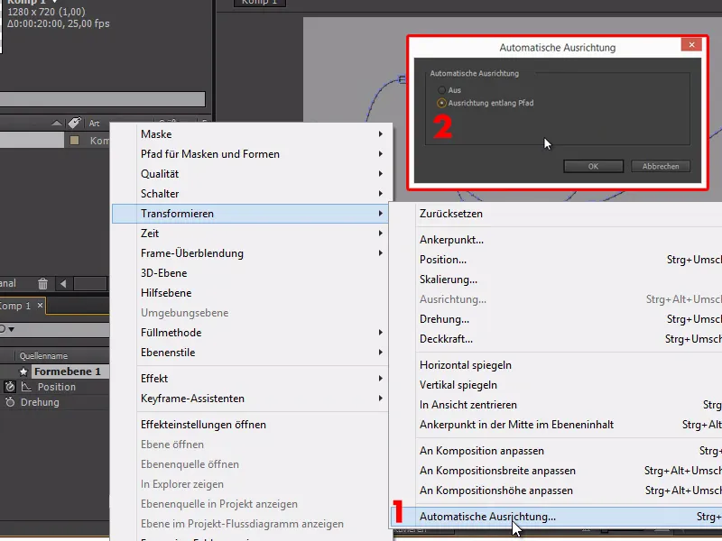 Trucos y consejos para la animación en After Effects: Alineación con la trayectoria