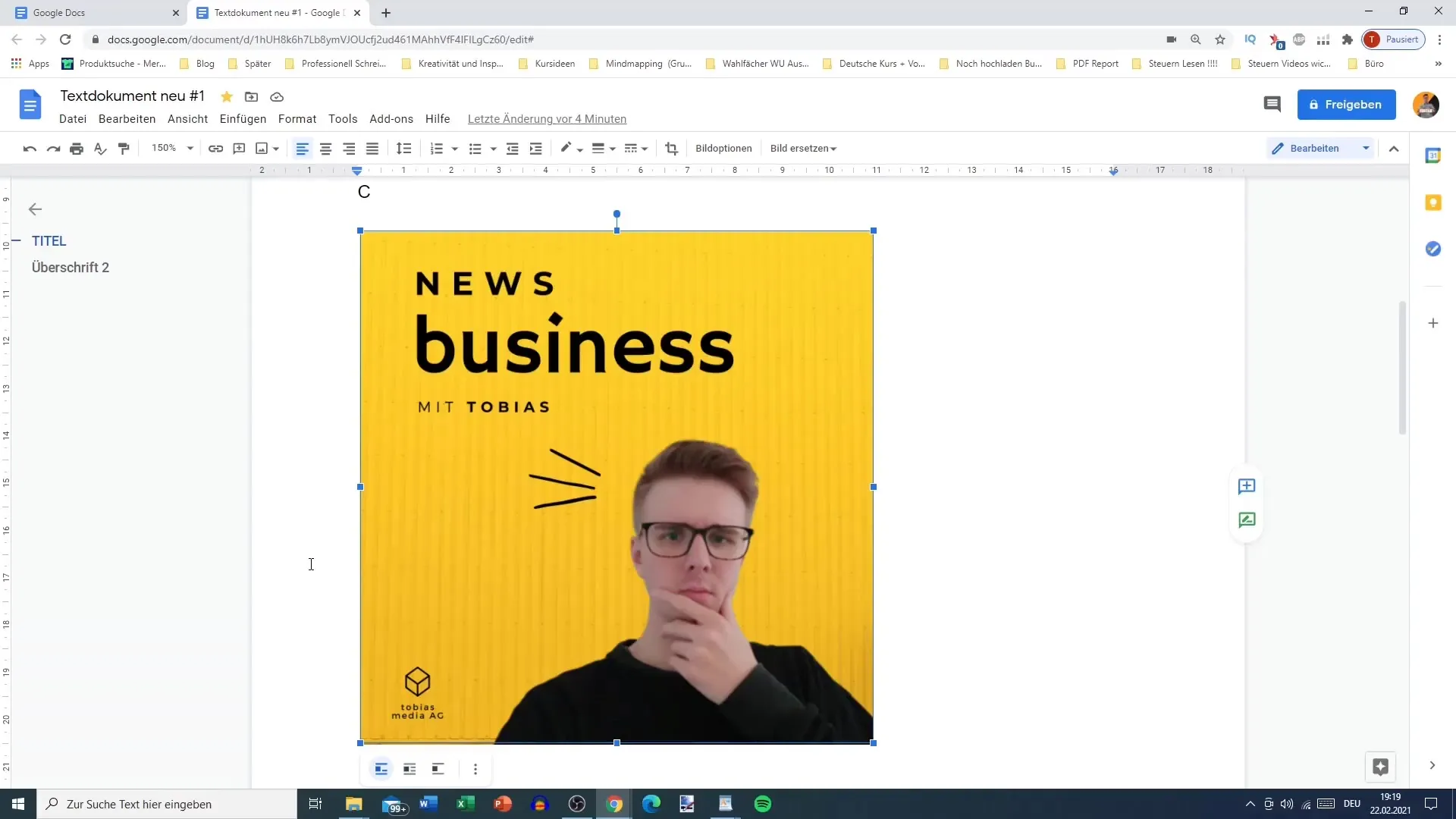 Utilisation efficace des options d'image dans Google Docs