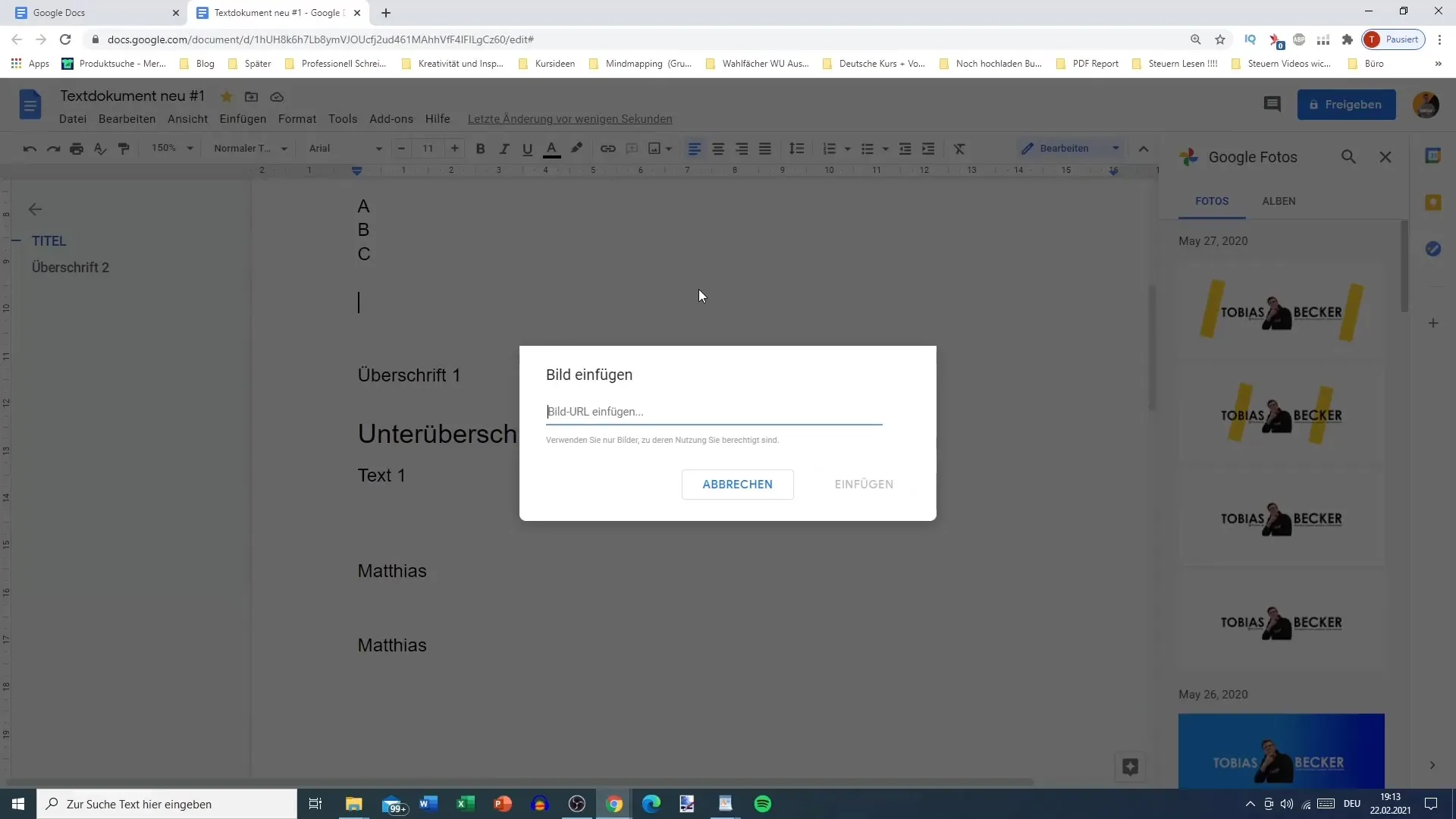 Bilder und Grafiken effizient in Google Docs einfügen