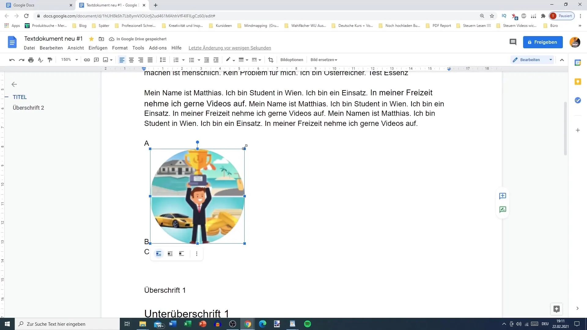 Memasukkan gambar dan grafik dengan efisien ke Google Docs