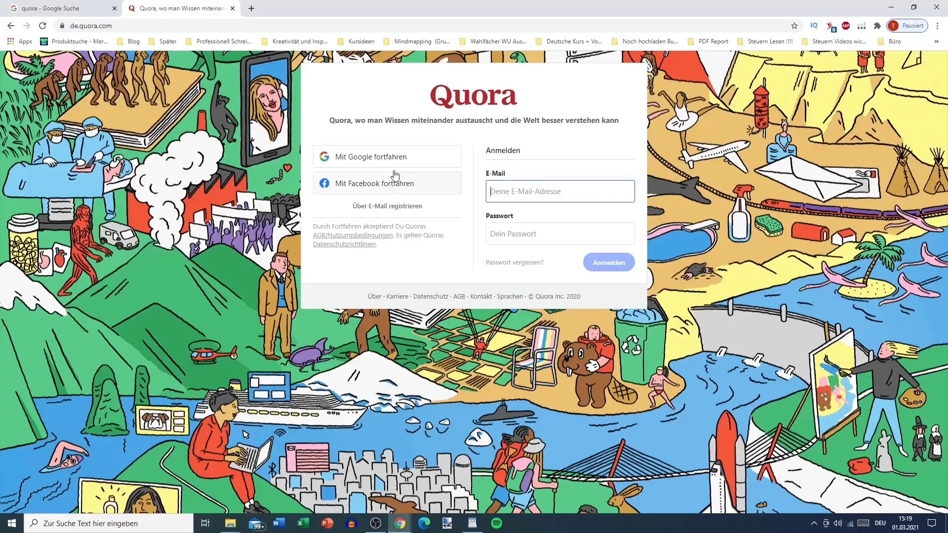 Créer un compte Quora - Guide étape par étape