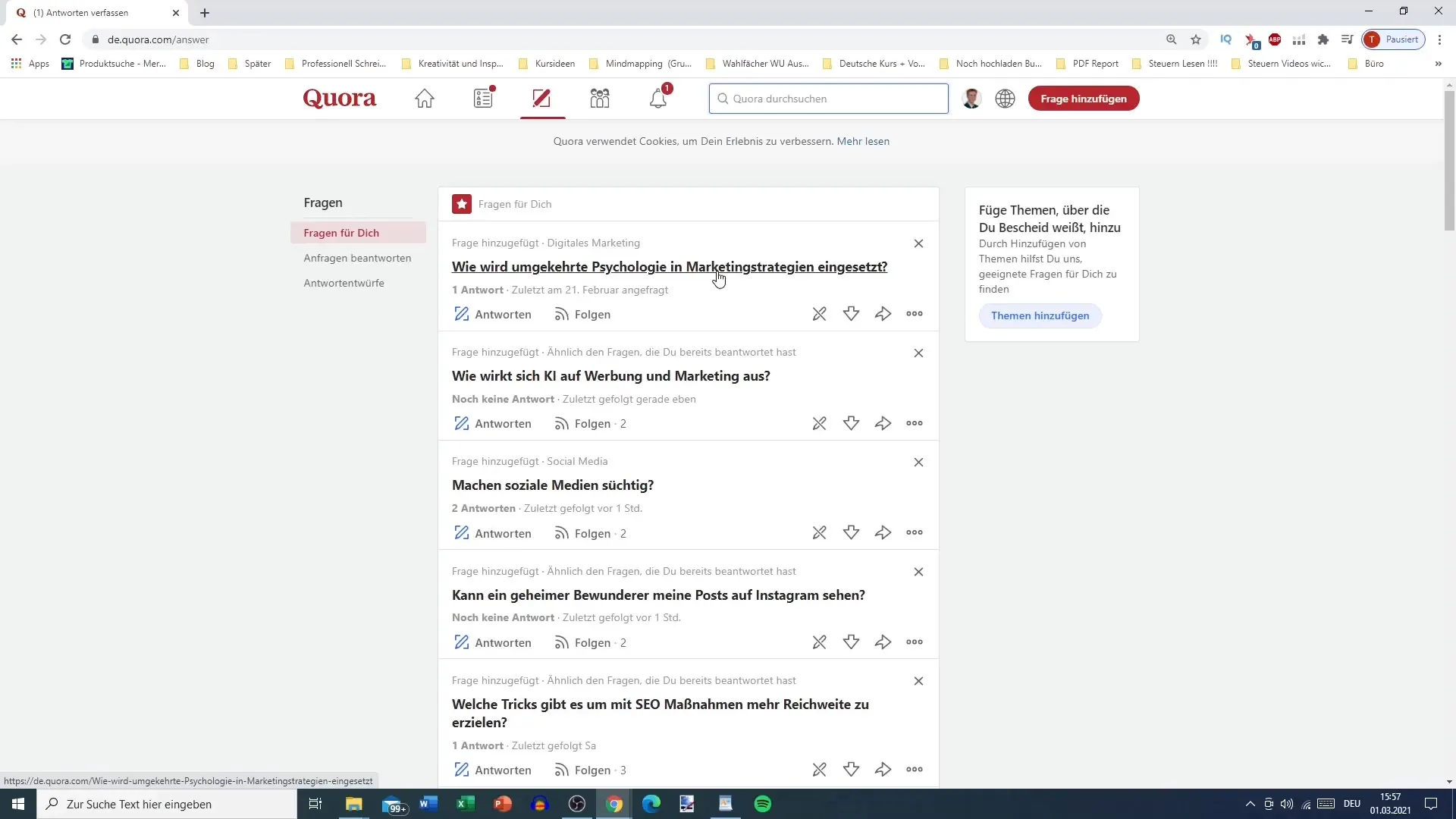 Créer un profil Quora : guide étape par étape pour la conception