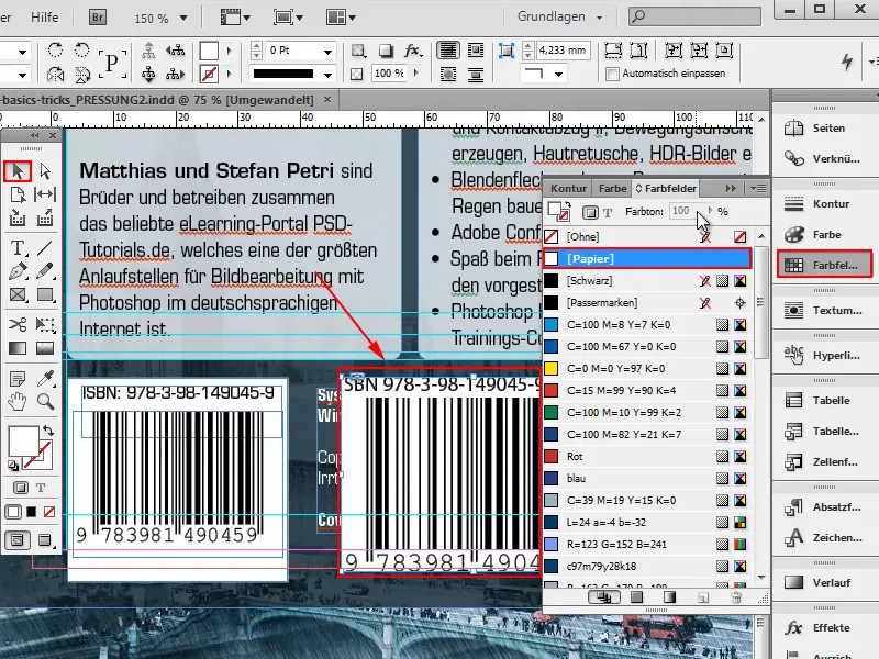 Adobe InDesign hakkında ipuçları ve püf noktaları: ISBN'den EAN/ barkod/ çubuk kodunu birkaç tıklama ile oluşturun.