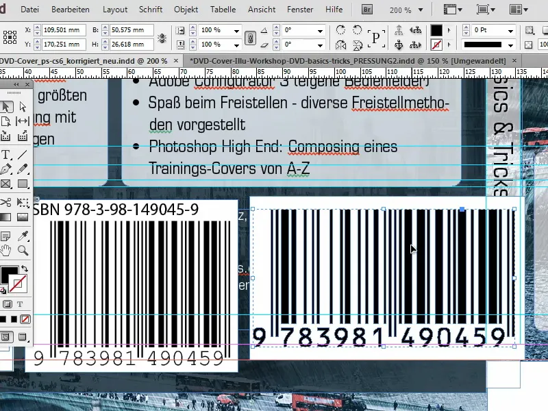 Astuces et conseils pour Adobe InDesign : Créer un code EAN / code-barres à partir d'un ISBN en quelques clics.