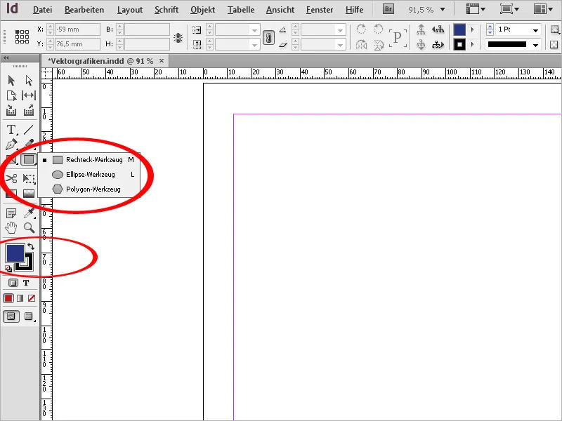 Create vector graphics in InDesign