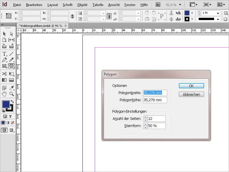 Create vector graphics in InDesign