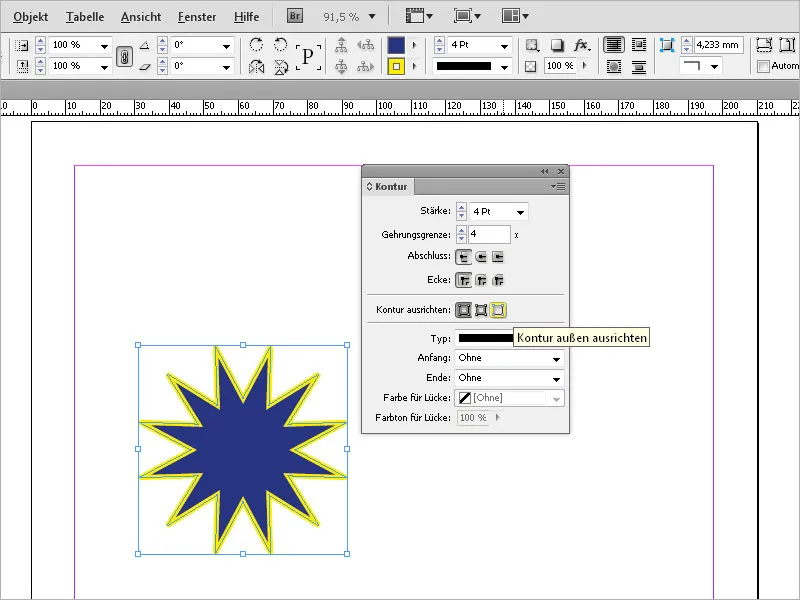 Opprett vektorgrafikk i InDesign