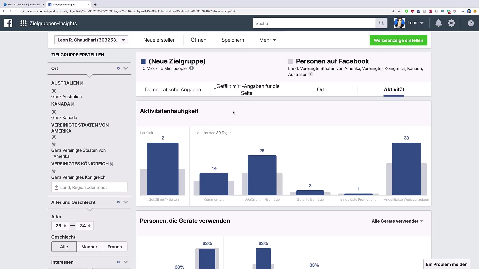 Target group definition for effective online customer acquisition