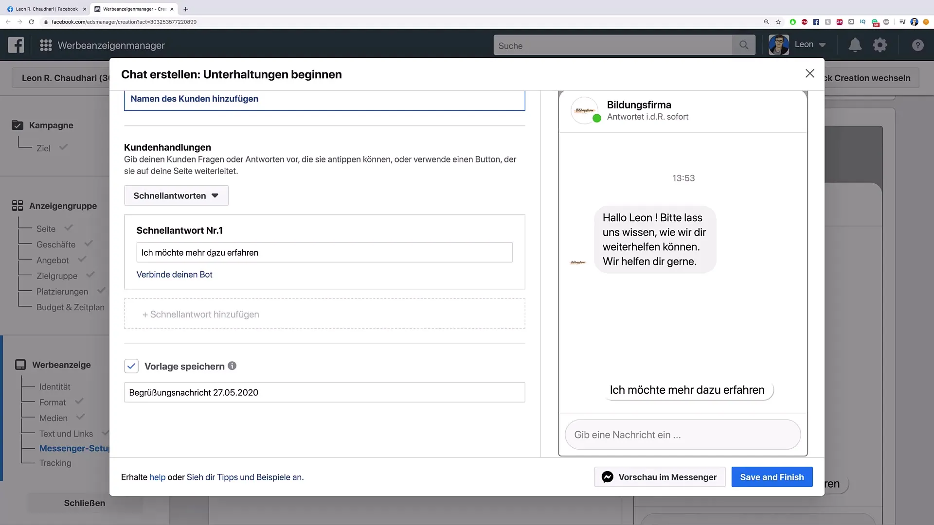 Chats for company pages: Setup easier than ever