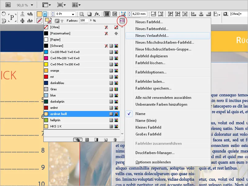 Farben verwalten in InDesign