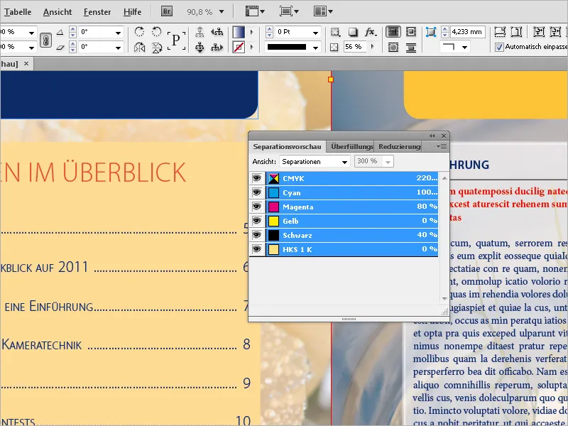 Farben verwalten in InDesign