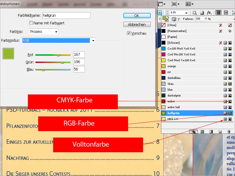 Zarządzanie kolorami w programie InDesign