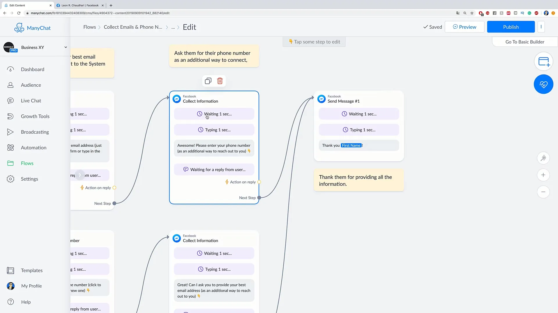 Aquisição eficaz de clientes com o ManyChat