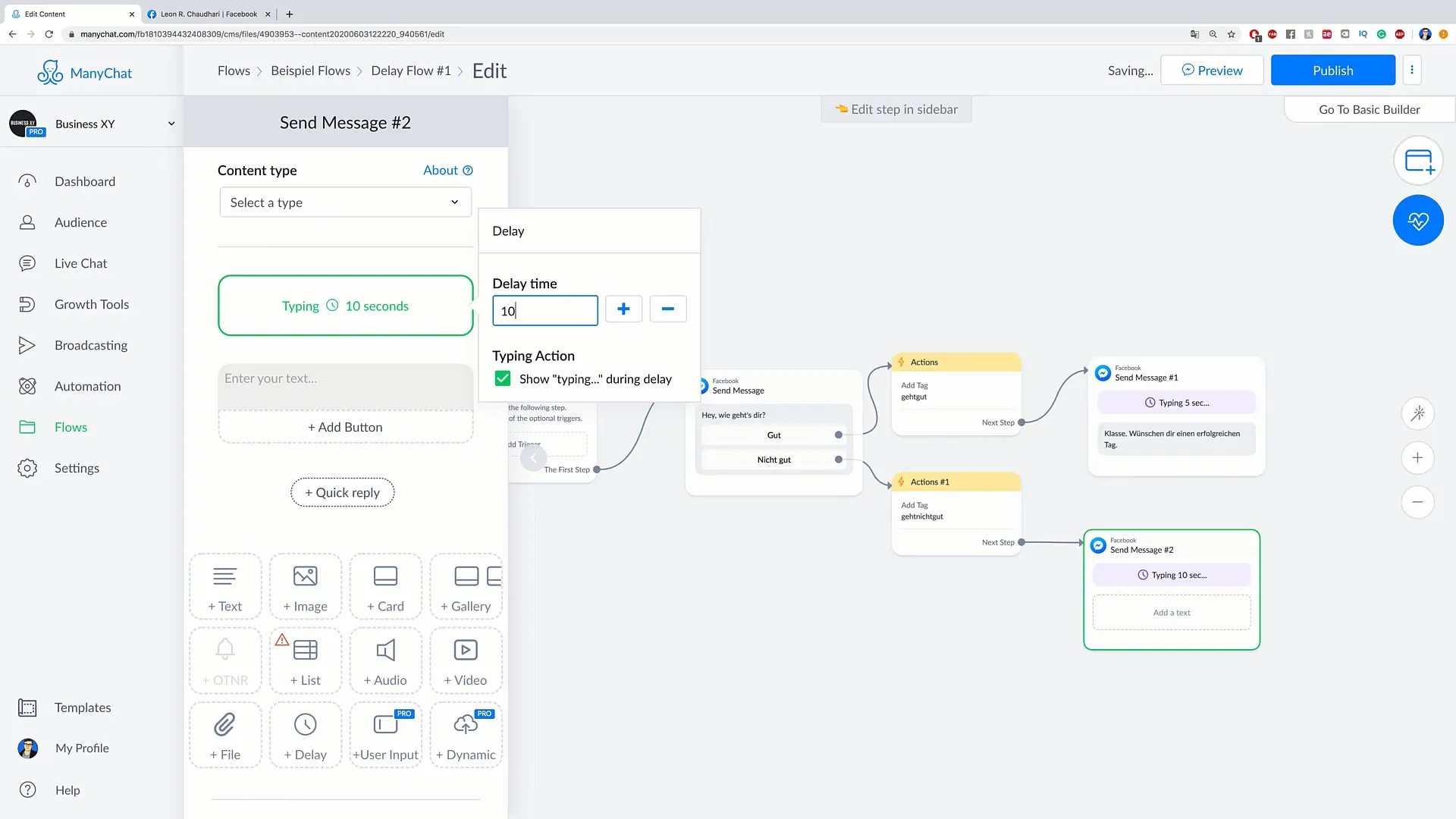 Effective use of delays in flows