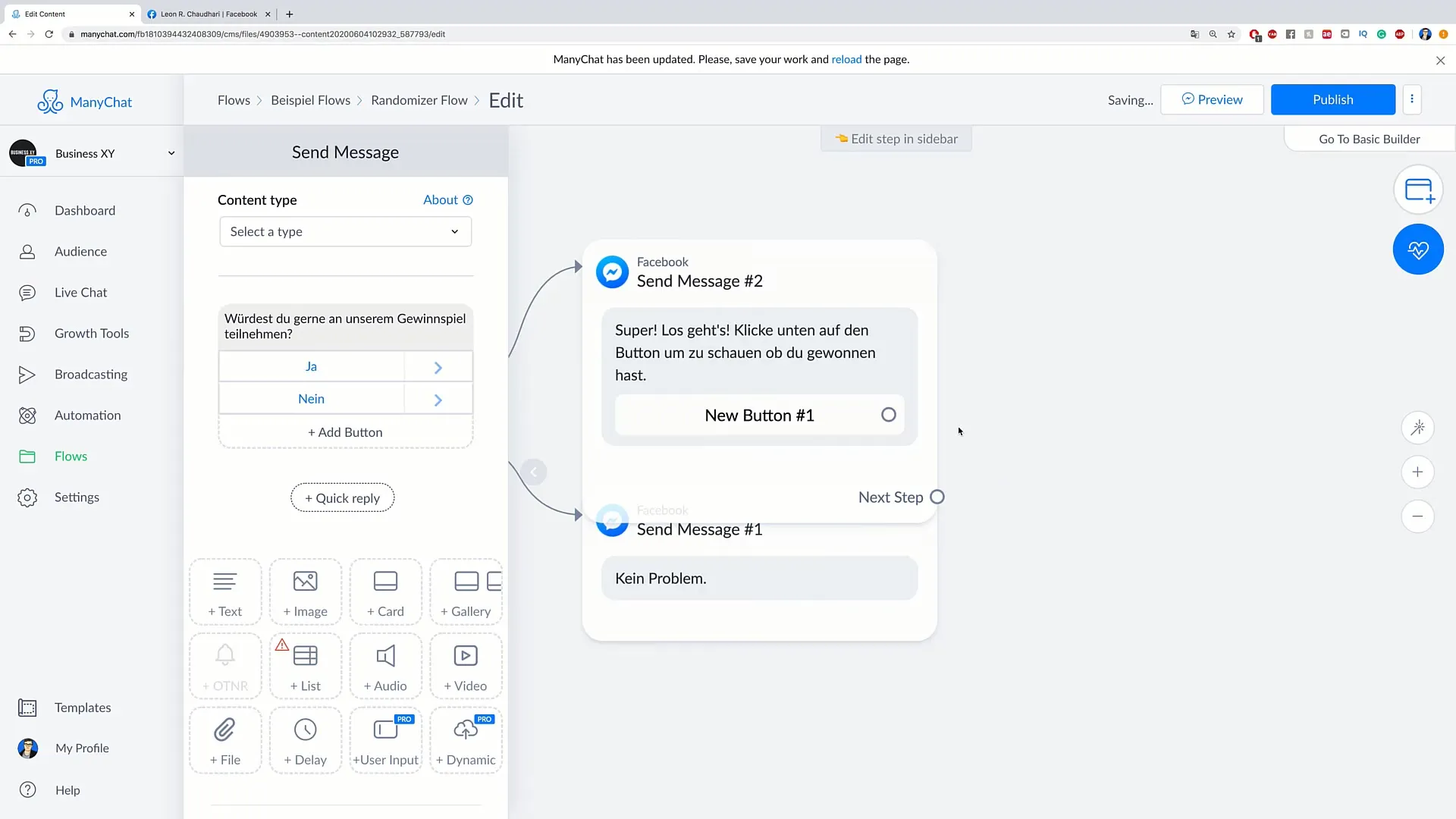 Randomiseur dans Flow : obtenir davantage d'engagement